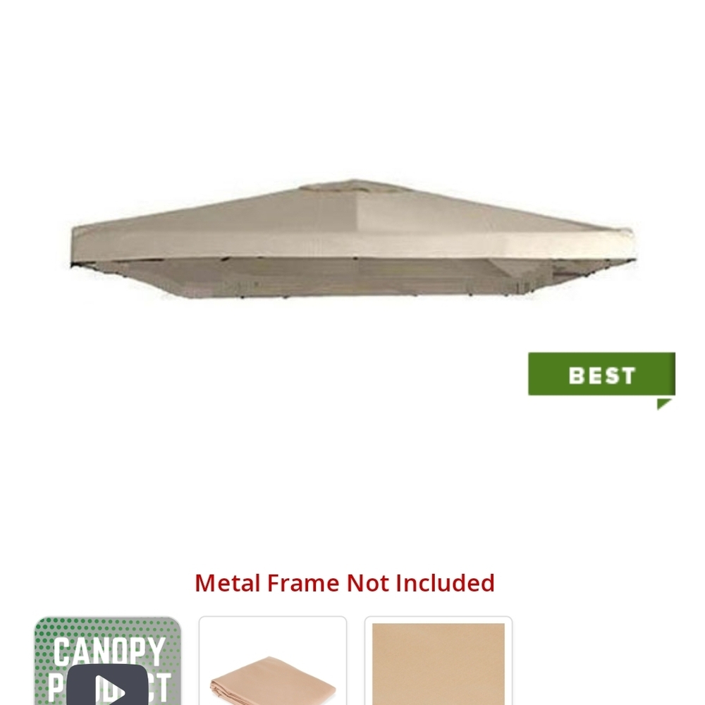 Beige Gazebo Canopy Top Replacement SUPER DEAL!